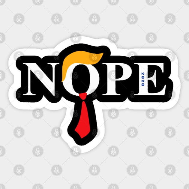 Nope Trump Sticker by qrotero